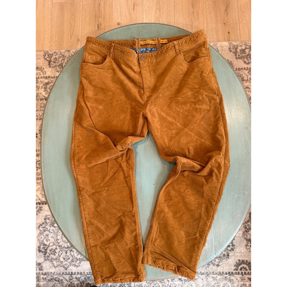 Enzo Tovare Alpha-202‎ Mens Brown Corduroy Pants Size 44 Tobacco Straight Leg